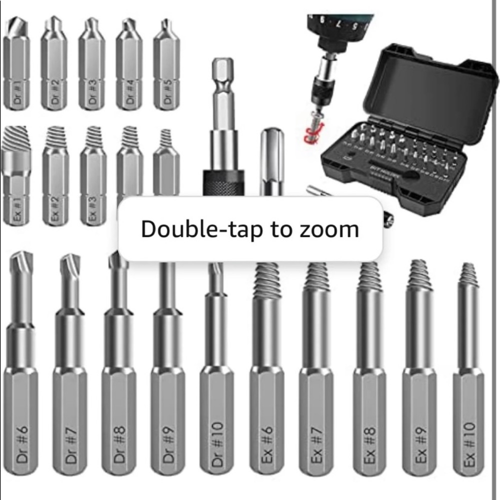 22PCS Damaged Stripped Screw Extractor Set, Cohotek Stuck Screw Extractor